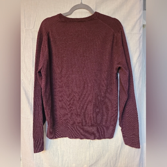 Cotton Blend V-Neck Sweater - Picture 2 of 5
